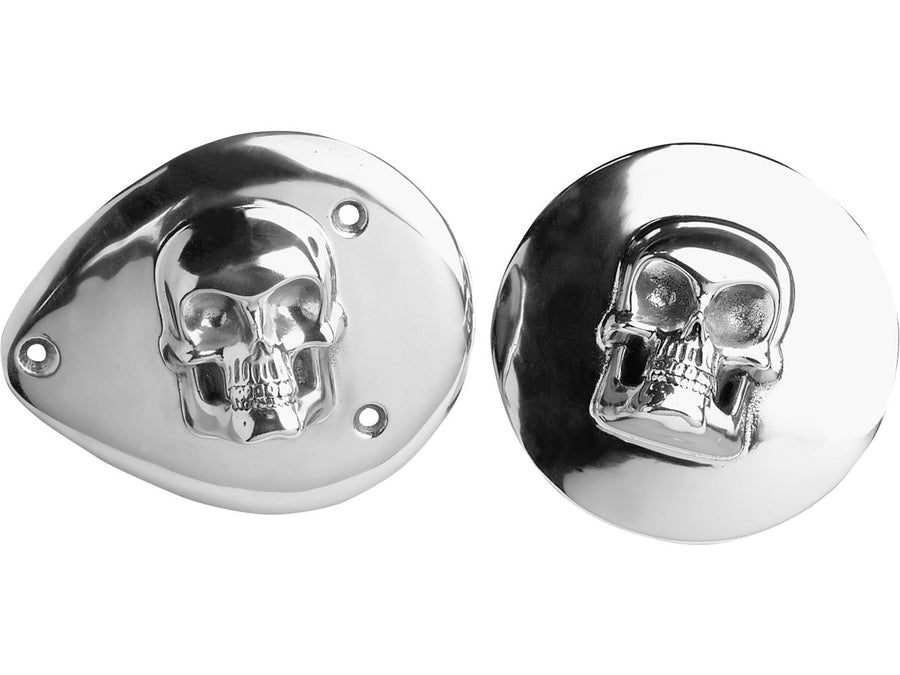 Harley Davidson – 3D Totenkopf Luftfilterabdeckung poliert