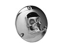 Harley Davidson Sportster [1994-2003]-Totenkopf derby cover 4-hole polished-1