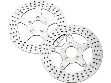 Harley Davidson Sportster [1985-1999]-rigid brake disc 5-hole stainless steel 11.5 " - 0