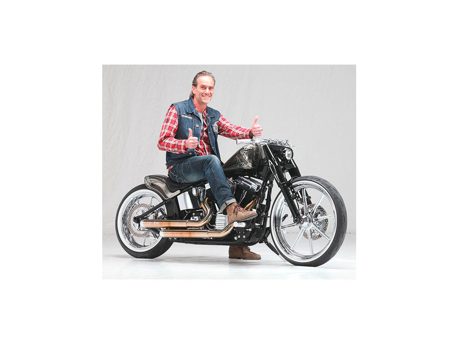 Harley Davidson Touring [2008-2024]-Velocity 2-part brake disc Chrome ...