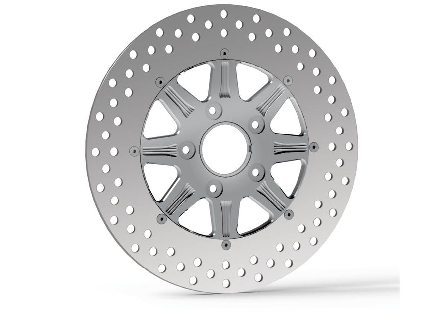 Harley Davidson Touring [2008-2024]-Velocity 2-part brake disc Chrome ...