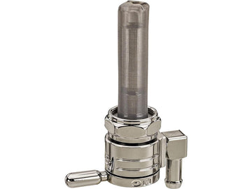 Harley Davidson – 22 mm Kraftstoffventil nach unten gerichteter Auslass Chrom
