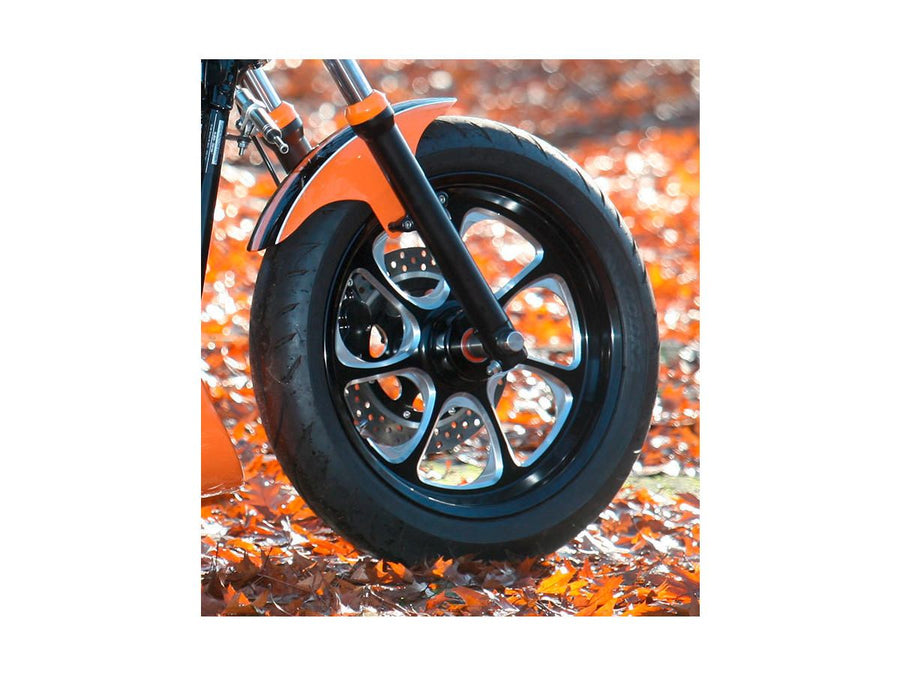 Harley Davidson Dyna [2000-2005]-Eliminator 7 Belt disc black 1 1/8 "70 teeth