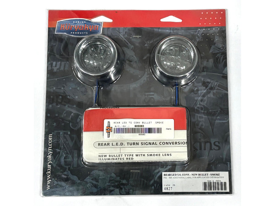 Harley Davidson – Heck-LED-Blinker-Umrüstung, Bullet "Smoke" Linse