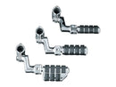 Harley Davidson-Big ISO motorway footrest with offset & 1-1/4 "Magnum-1