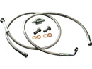 Harley Davidson FLHR [2008-2008] – OEM Style Bremsleitungssatz Edelstahl klar …-1