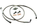 Harley Davidson flt [2008-2008]-OEM Style brake pipe stainless steel clear ...-3