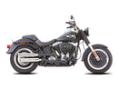 Harley Davidson FLSTF [2014-2016] – Doppelrillen Slip-On Schalldämpfer poliert-4
