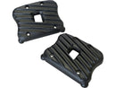Harley Davidson Dyna [1999-2017] – Ribsters Rocker Box Abdeckung Schwarz Cut-1