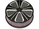 Harley Davidson – Hornet Hi-Flow Luftfilter Schwarz Eloxiert-3