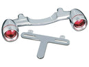 Harley Davidson Flhs [1991-1993]-Bullet Light Heckblinkerbar Chrom red red-4