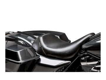 Harley Davidson Touring [2002-2007]-Bare Bones Solo Seats smooth black vinyl - 0