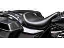 Harley Davidson Touring [2008-2025]-Bare Bone's solo seat smooth black vinyl-1
