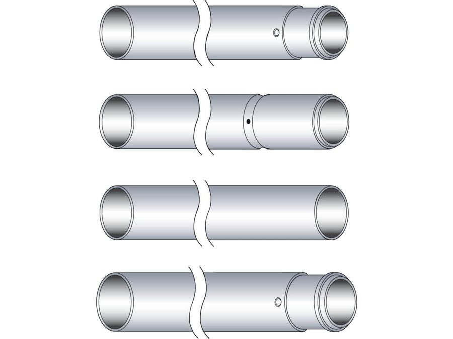 Harley Davidson Softail [1984-1999]-41mm hard chrome-plated fork pipes FL +8 "/flst