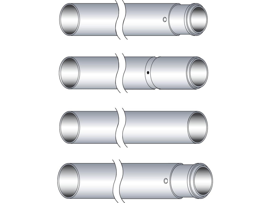 Harley Davidson Softail [1984-1999]-41mm hard chrome-plated fork pipes FL +8 "/flst