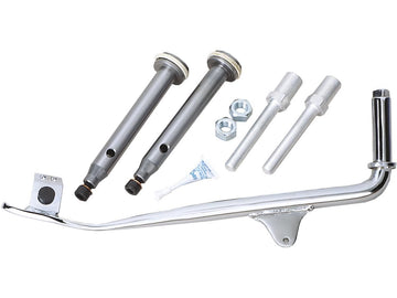 Harley Davidson Softail [2000-2006]-Complete lowering set chrome at the front