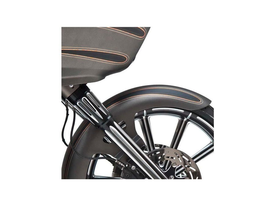 Harley Davidson Touring [2014-2024]-Deep cut fork protection black anodized