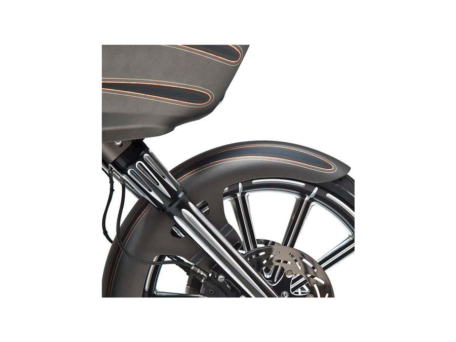 Harley Davidson Touring [2014-2024]-Deep cut fork protection black anodized