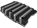Harley Davidson Dyna [1999-2017] – 10-Gauge Rocker Box Abdeckung Schwarz Geschnitten-1