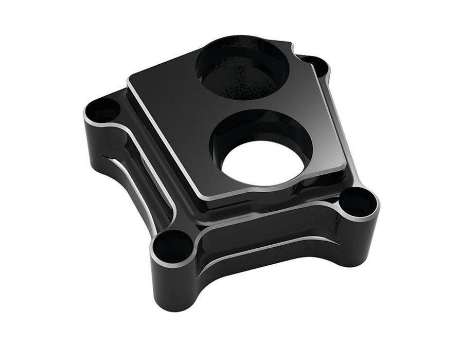 Harley Davidson Dyna [2000-2017] – 10-Gauge Lifter Block Abdeckungen Schwarz Eloxiert