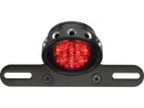 Harley Davidson – Retro durchbohrtes LED-Rücklicht mit Halterung Schwarz LED-2