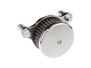 Harley Davidson Dyna [1999-2017]-high-performance air filter chrome-1