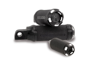Harley Davidson Sportster [1991-2020]-Apex footrests 90 degrees black