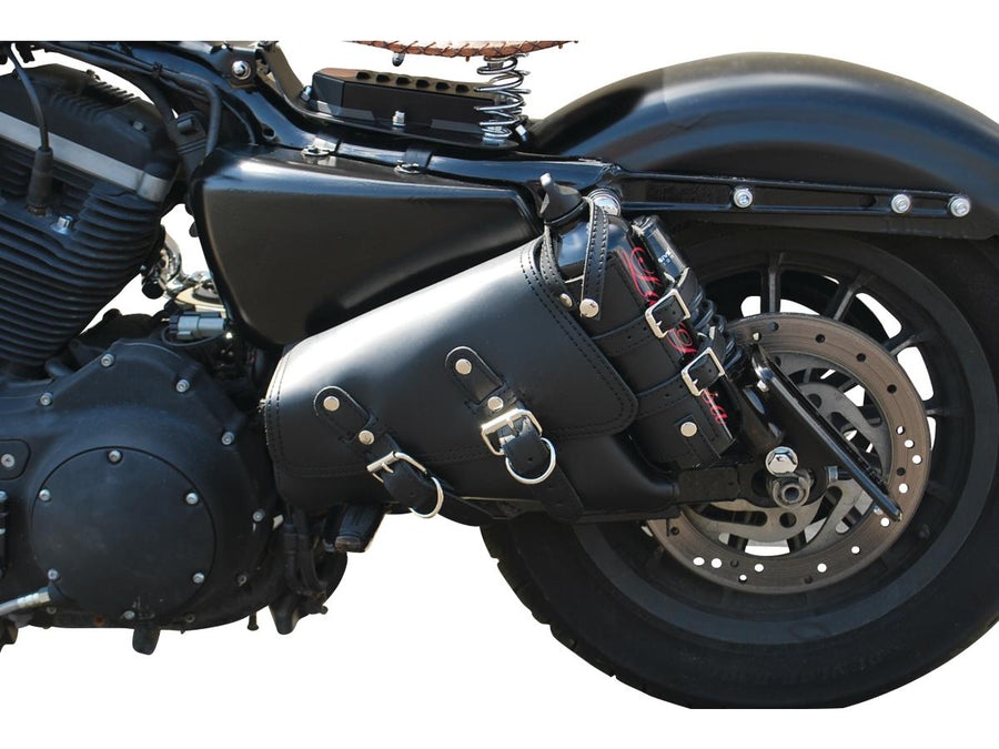 Harley Davidson Sportster [2004-2020]-side pocket on the left with fuel bottle