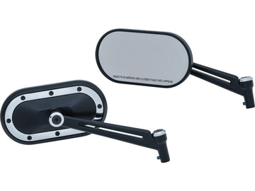 Harley Davidson Sportster [2004-2020]-heavy industry mirror with chrome accents