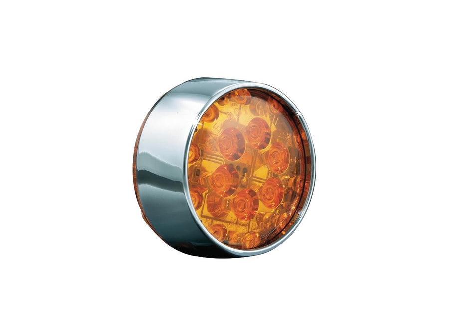 Harley Davidson FLHTCU [2012-2013] – Flat-Style Blinkereinsatz Chrom Bernsteinfarbene