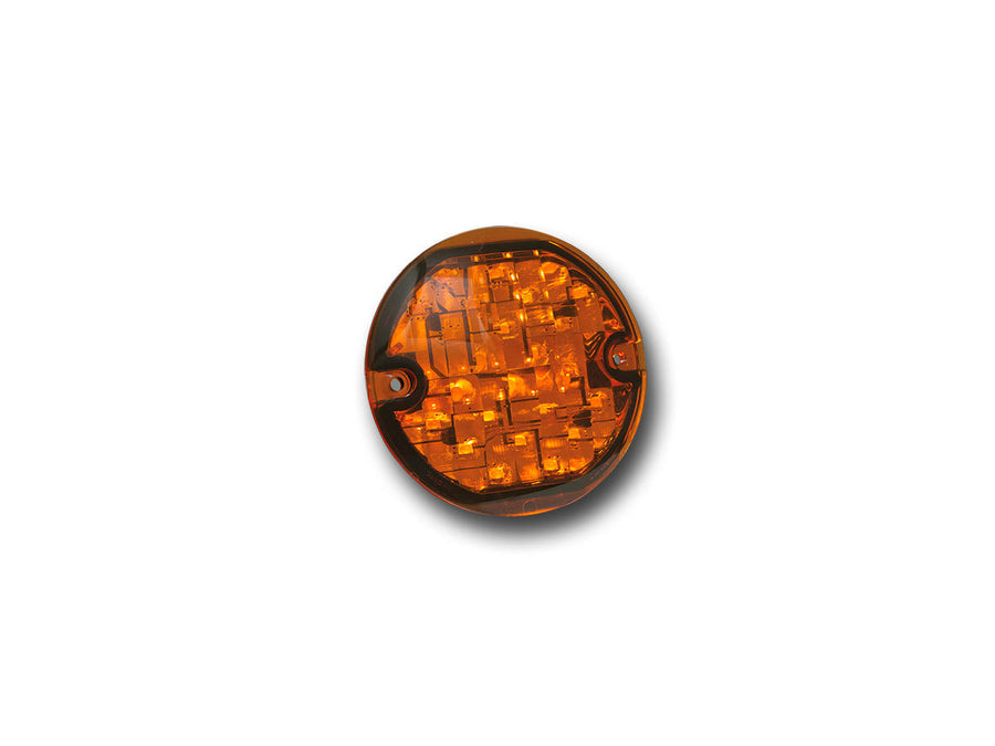 Harley Davidson FLHTCU [2012-2013] – Flat-Style Blinkereinsatz Chrom Bernsteinfarbene