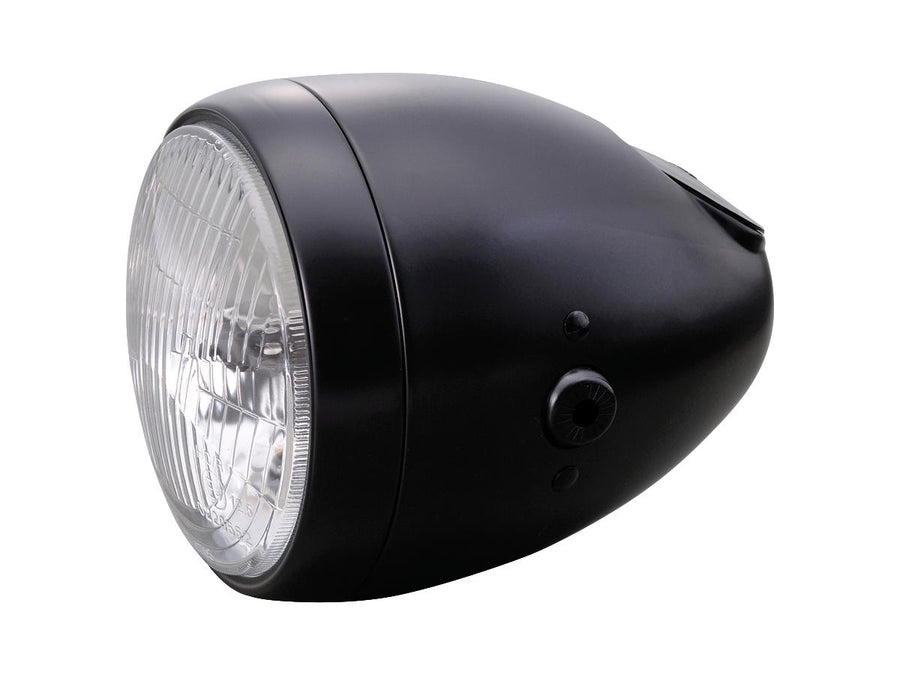 Harley Davidson - Vintage 5 3/4 "Headlight black powder -coated H4