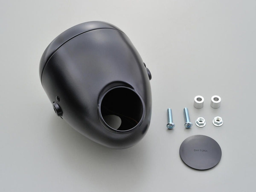 Harley Davidson - Vintage 5 3/4 "Headlight black powder -coated H4