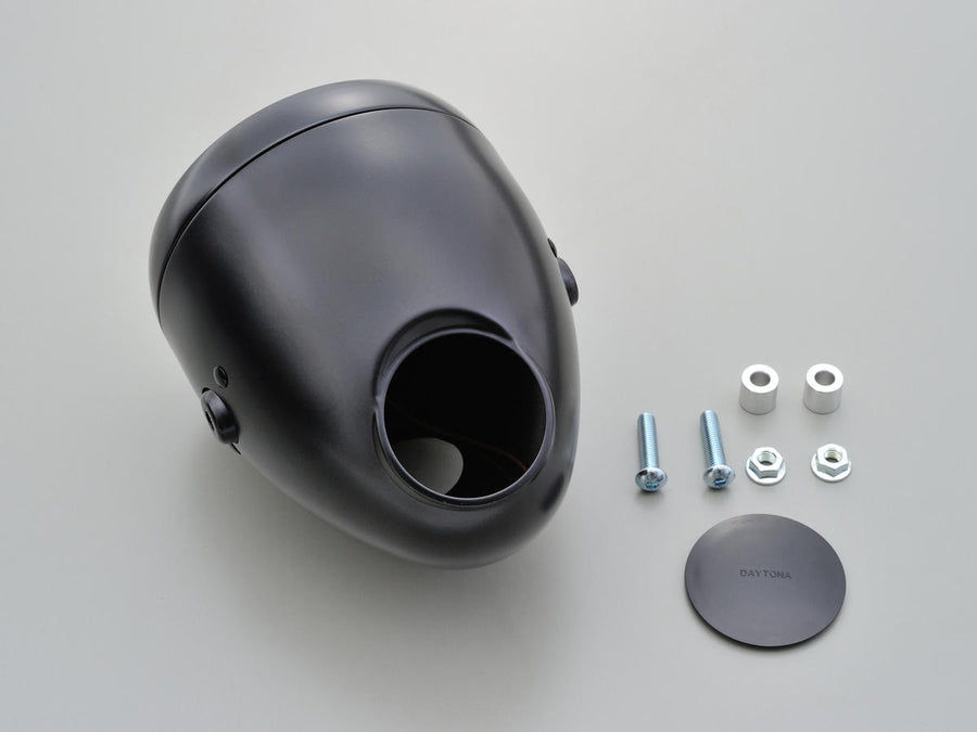 Harley Davidson - Vintage 5 3/4 "Headlight black powder -coated H4