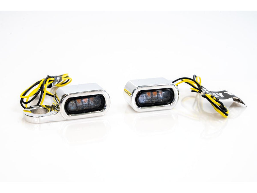 Harley Davidson Touring [2021-2024] – Streifen LED Blinker Aluminium Poliert Licht