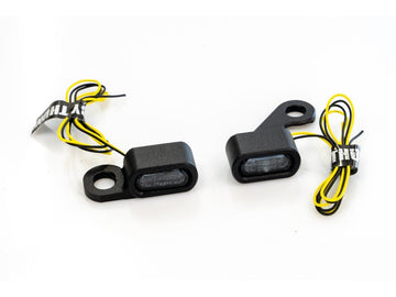 Harley Davidson Touring [2021-2024] – Streifen LED Blinker Schwarz Pulverbeschichtet - 0