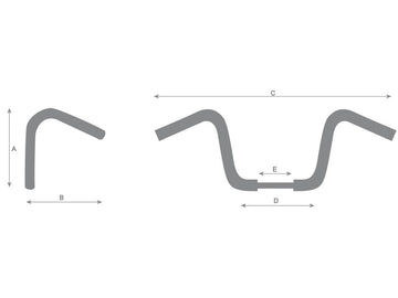 Harley Davidson Touring [2008-2013] – 1 1/4" Fat Bagger Lenker Nicht Gekerbt 3-Loch - 0