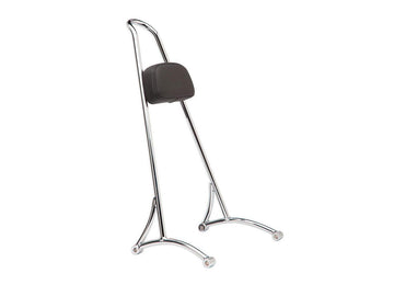 Harley Davidson Sportster [2004-2020]-High Sissy Bar with upholstery, chrome-plated