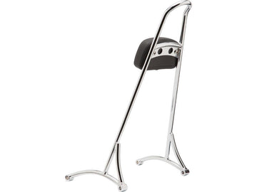 Harley Davidson Sportster [2004-2020]-High Sissy Bar with upholstery, chrome-plated - 0