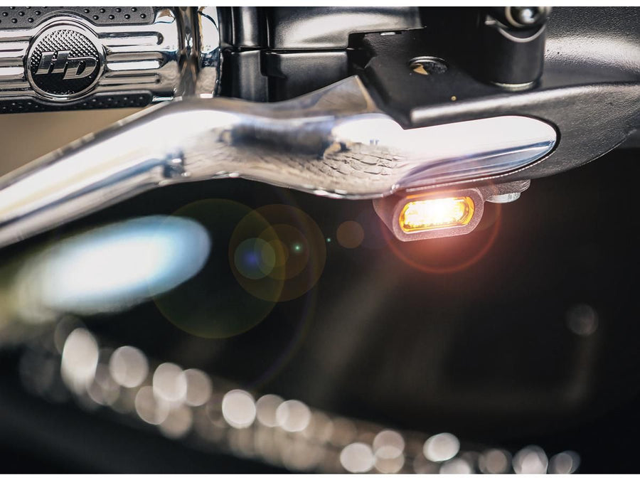 Harley Davidson Sportster [2014-2020]-stripes LED turn signal aluminum polished light