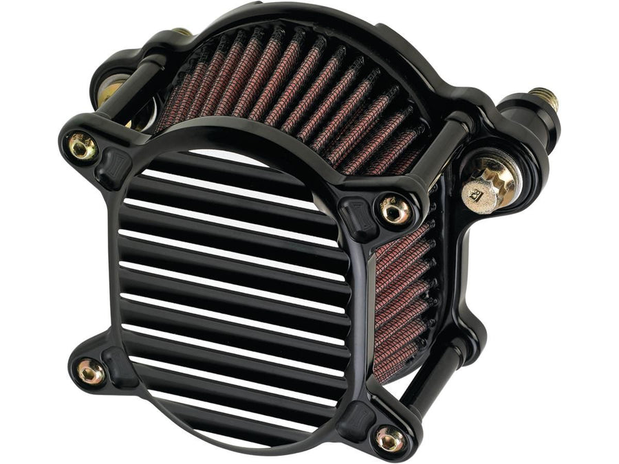 Harley Davidson Dyna [1999-2017]-Omega ribbed air filter black