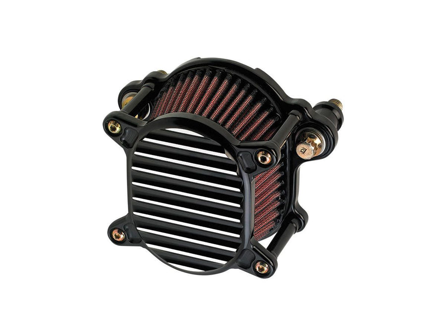 Harley Davidson Sportster [2007-2020] – Omega Gerippter Luftfilter Schwarz