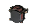 Harley Davidson Sportster [1991-2006]-Omega Glatter Black Air Filter-3
