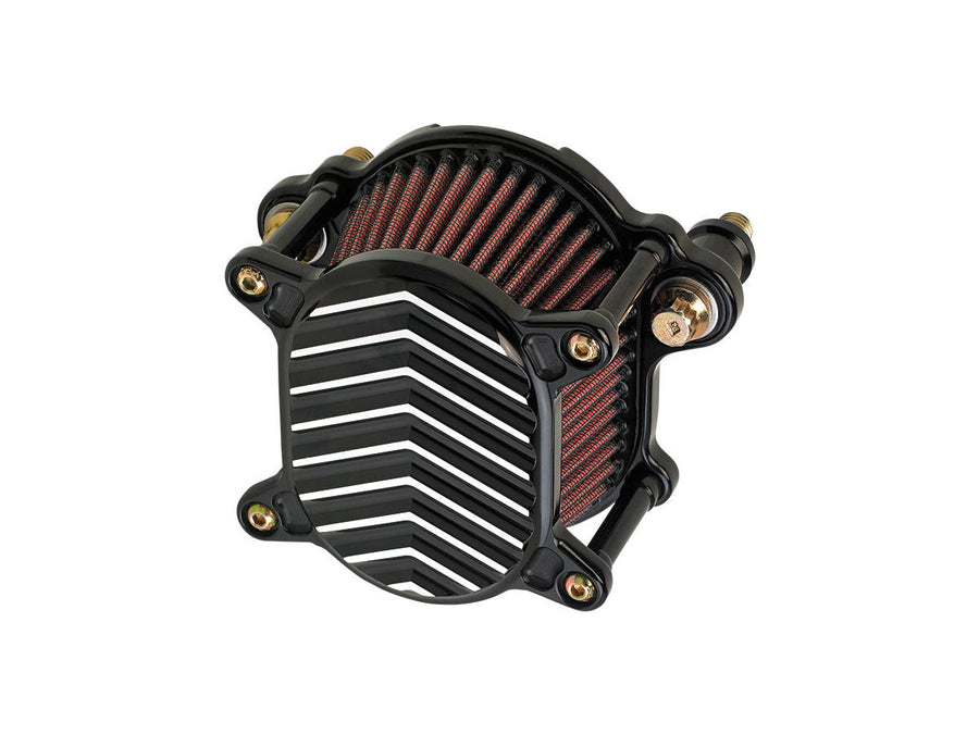 Harley Davidson Sportster [1991-2006] – Omega V-Fin Luftfilter Schwarz