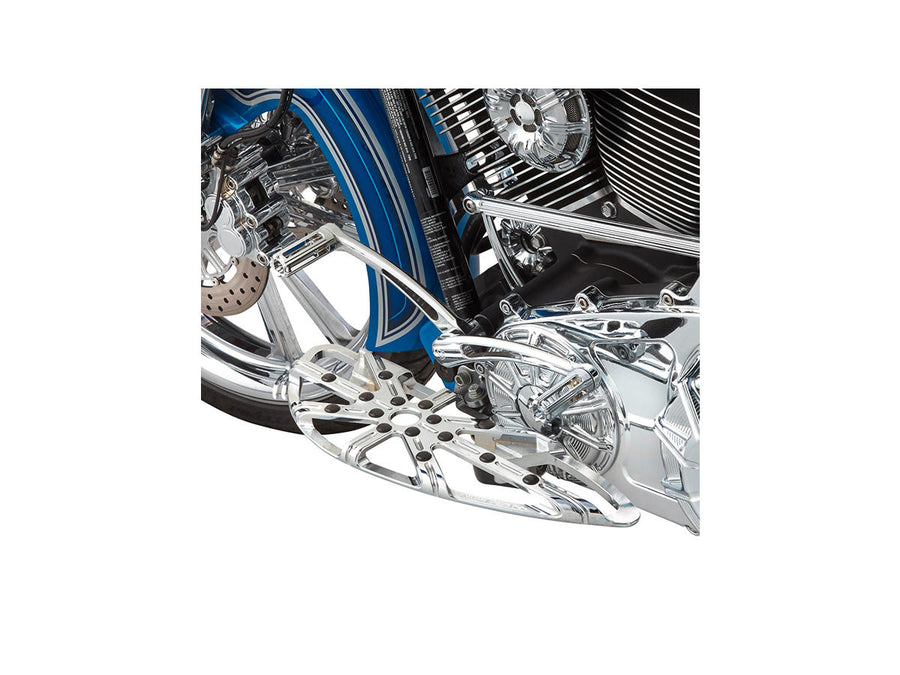 Harley Davidson Touring [1985-2025] – 10-Gauge Fahrer-Fußrasten Chrom