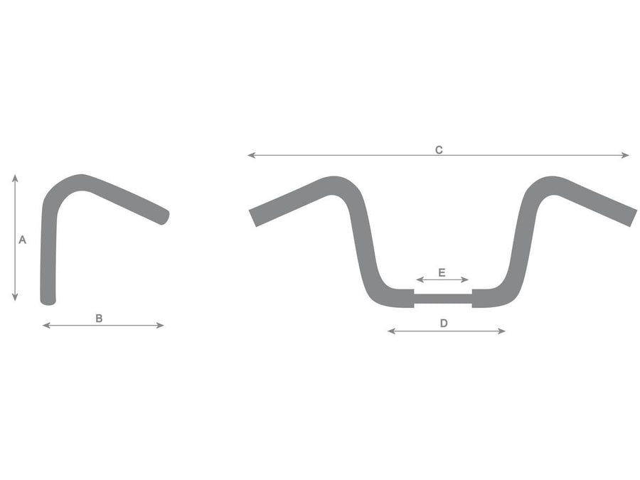 Harley Davidson Sportster [1986-2016] – 10 Bad Ape Hanger Lenker Nicht-Gedimmt 3-Loch
