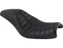 Harley Davidson Dyna [2006-2017] – 2-Up Enzo Horizontal Sitz Schwarz Vinyl-1