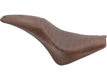Harley Davidson Scout [2015-2024]-2-up Enzo Horizontal Seat Braun Vinyl