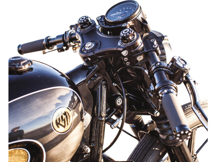 Harley Davidson Sportster [1988-2020]-Clip-on handlebar for 39mm fork pipes, generous