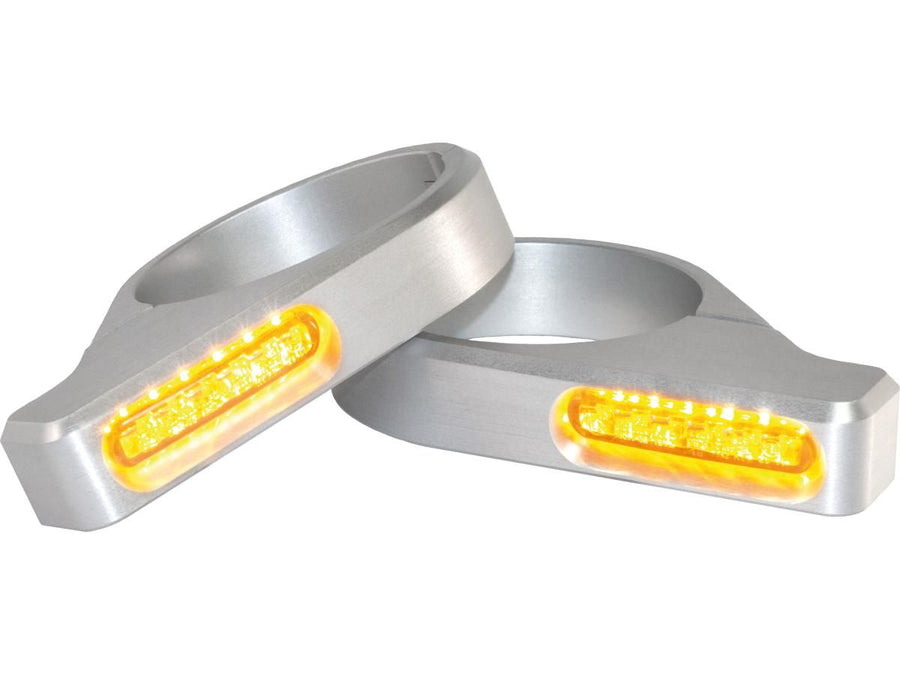 Harley Davidson mm fork tubes [1939-1941] – ZC-Line Classic LED-Blinker Silber